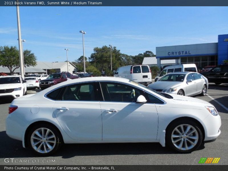 Summit White / Medium Titanium 2013 Buick Verano FWD