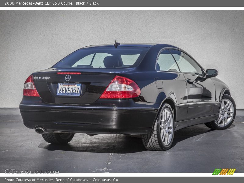 Black / Black 2008 Mercedes-Benz CLK 350 Coupe