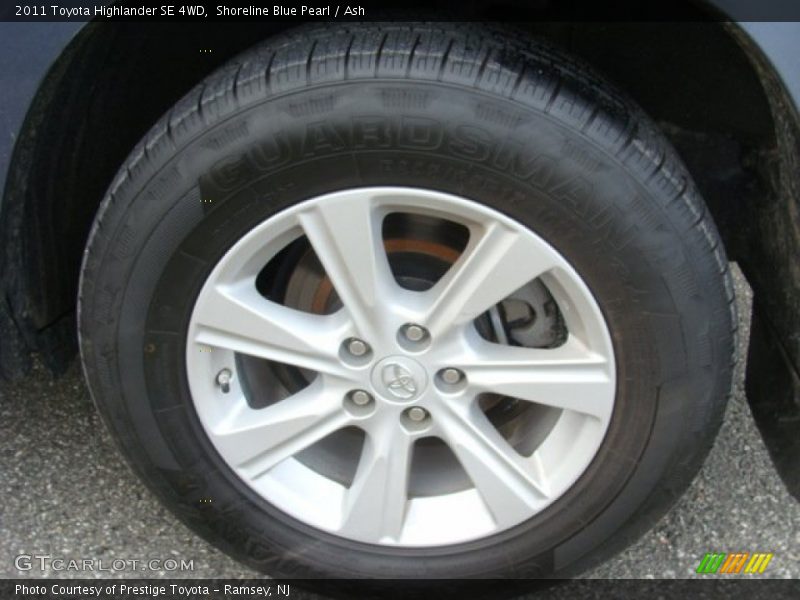 Shoreline Blue Pearl / Ash 2011 Toyota Highlander SE 4WD