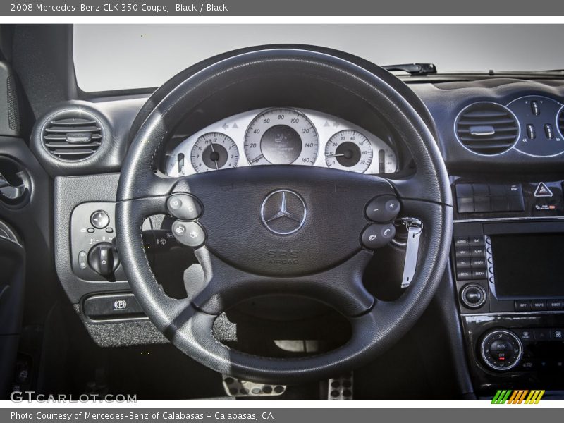 Black / Black 2008 Mercedes-Benz CLK 350 Coupe