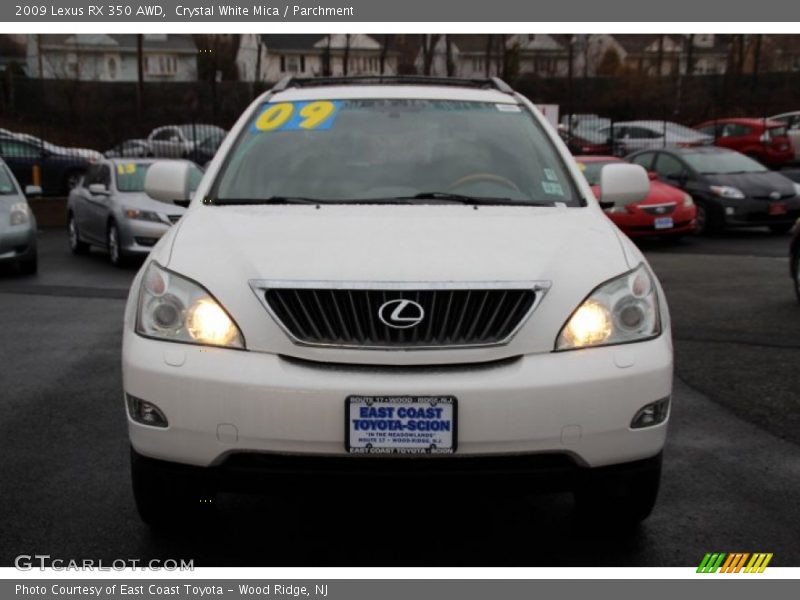 Crystal White Mica / Parchment 2009 Lexus RX 350 AWD