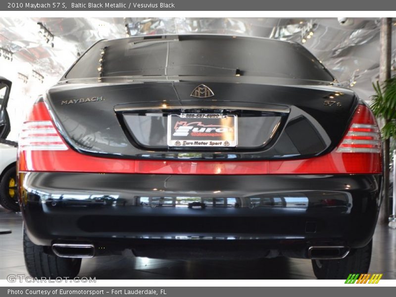 Baltic Black Metallic / Vesuvius Black 2010 Maybach 57 S
