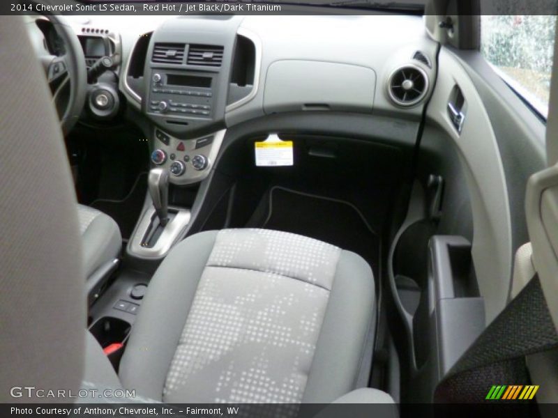 Red Hot / Jet Black/Dark Titanium 2014 Chevrolet Sonic LS Sedan