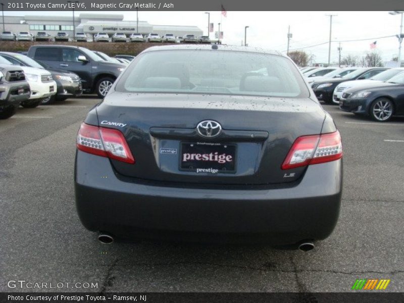 Magnetic Gray Metallic / Ash 2011 Toyota Camry LE V6