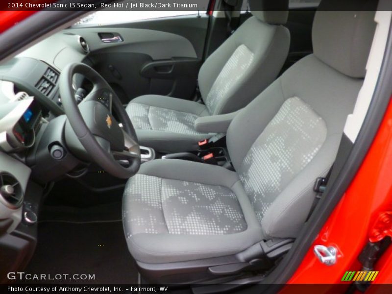 Red Hot / Jet Black/Dark Titanium 2014 Chevrolet Sonic LS Sedan