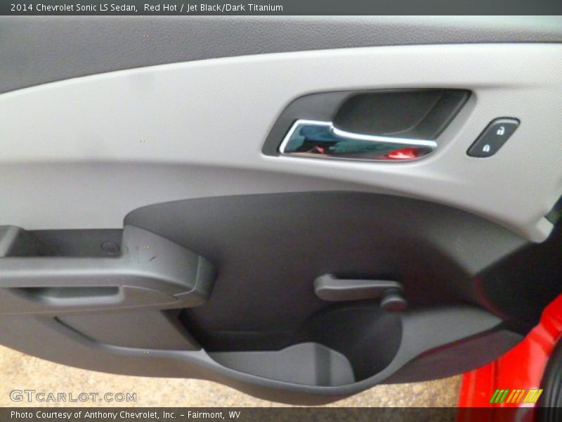 Red Hot / Jet Black/Dark Titanium 2014 Chevrolet Sonic LS Sedan