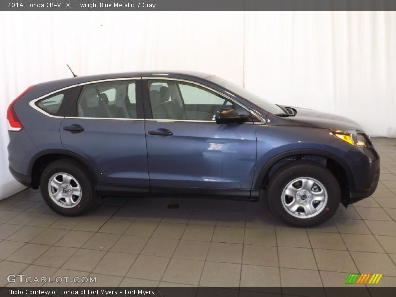 Twilight Blue Metallic / Gray 2014 Honda CR-V LX