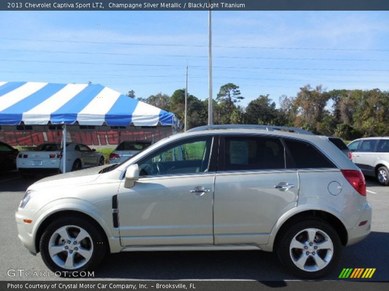 Champagne Silver Metallic / Black/Light Titanium 2013 Chevrolet Captiva Sport LTZ