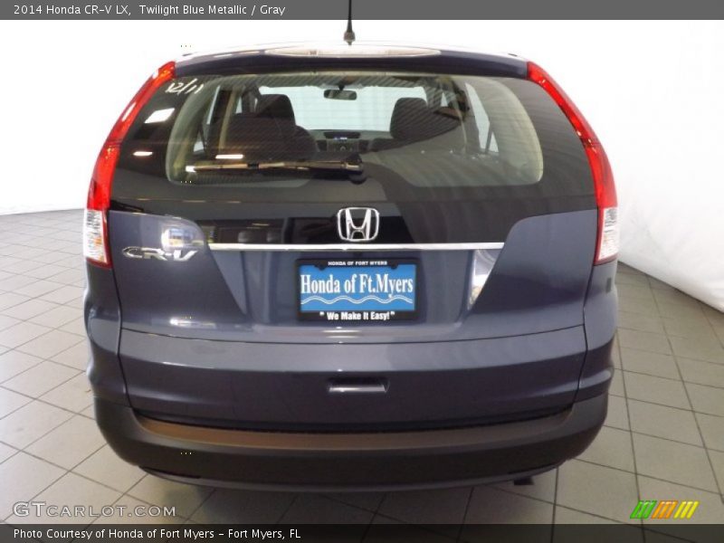 Twilight Blue Metallic / Gray 2014 Honda CR-V LX