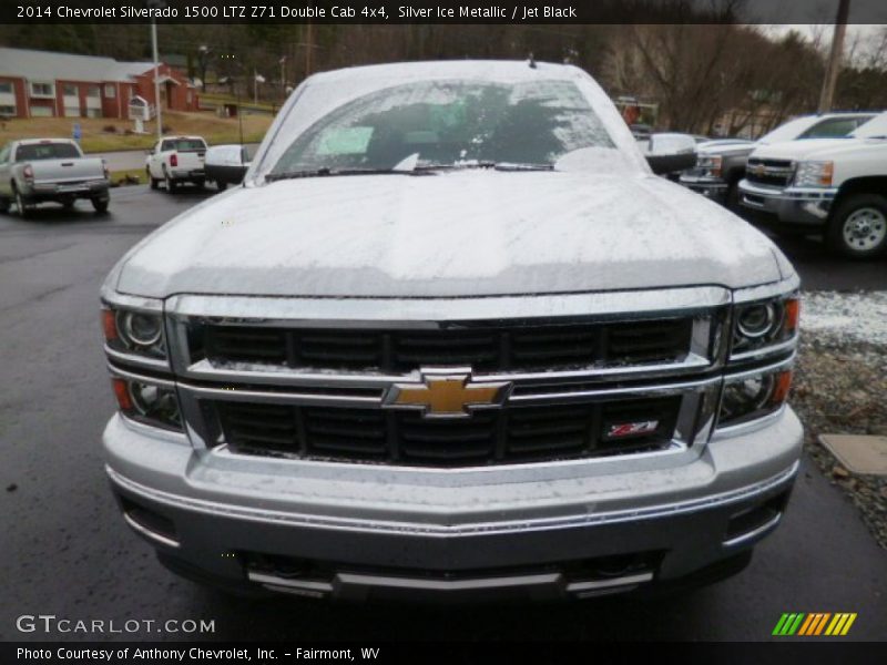 Silver Ice Metallic / Jet Black 2014 Chevrolet Silverado 1500 LTZ Z71 Double Cab 4x4