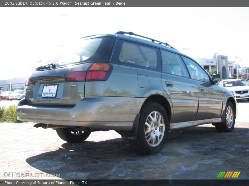 Seamist Green Pearl / Beige 2003 Subaru Outback H6 3.0 Wagon