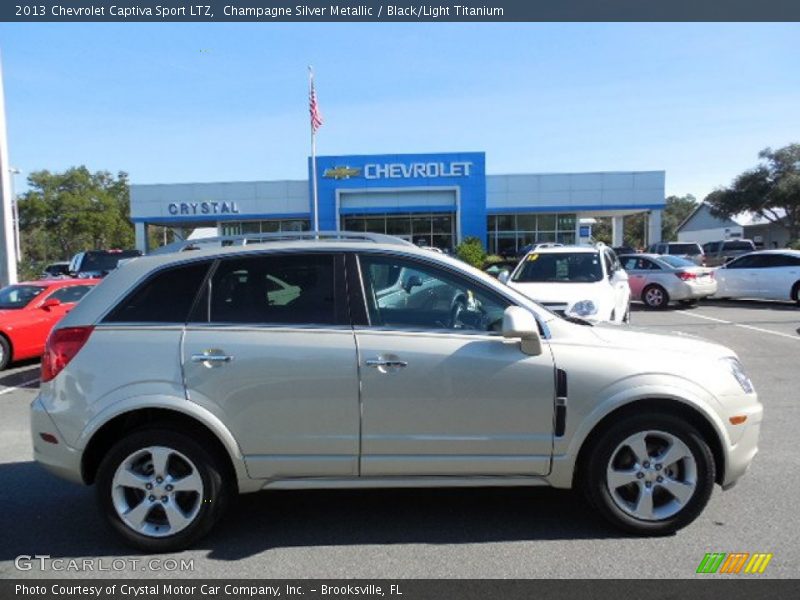 Champagne Silver Metallic / Black/Light Titanium 2013 Chevrolet Captiva Sport LTZ