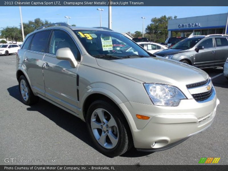 Champagne Silver Metallic / Black/Light Titanium 2013 Chevrolet Captiva Sport LTZ