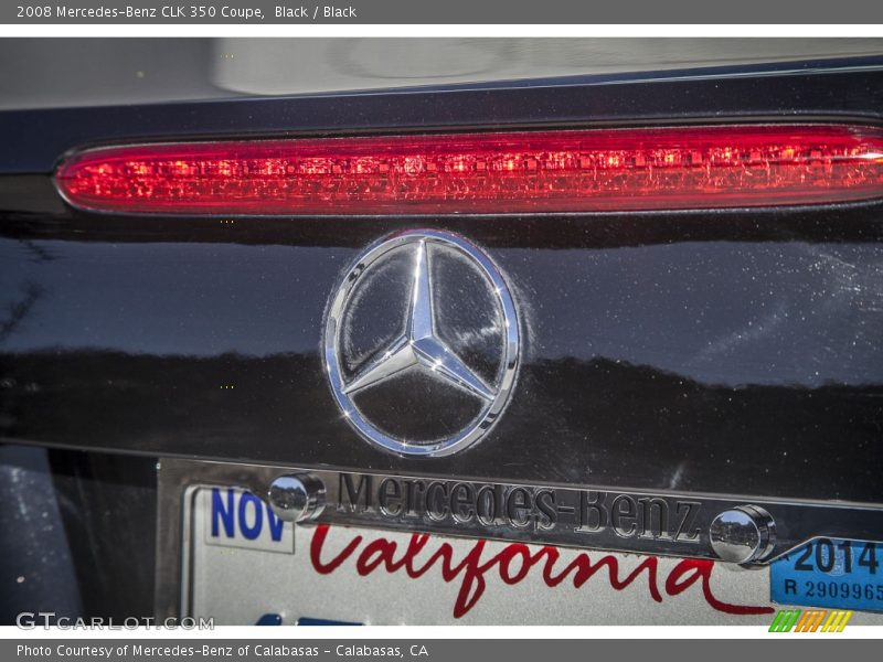 Black / Black 2008 Mercedes-Benz CLK 350 Coupe