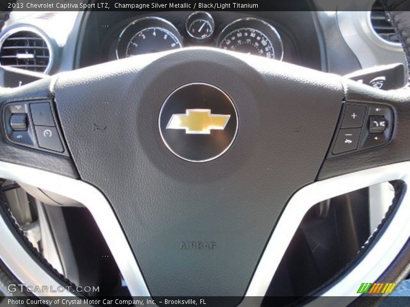 Champagne Silver Metallic / Black/Light Titanium 2013 Chevrolet Captiva Sport LTZ