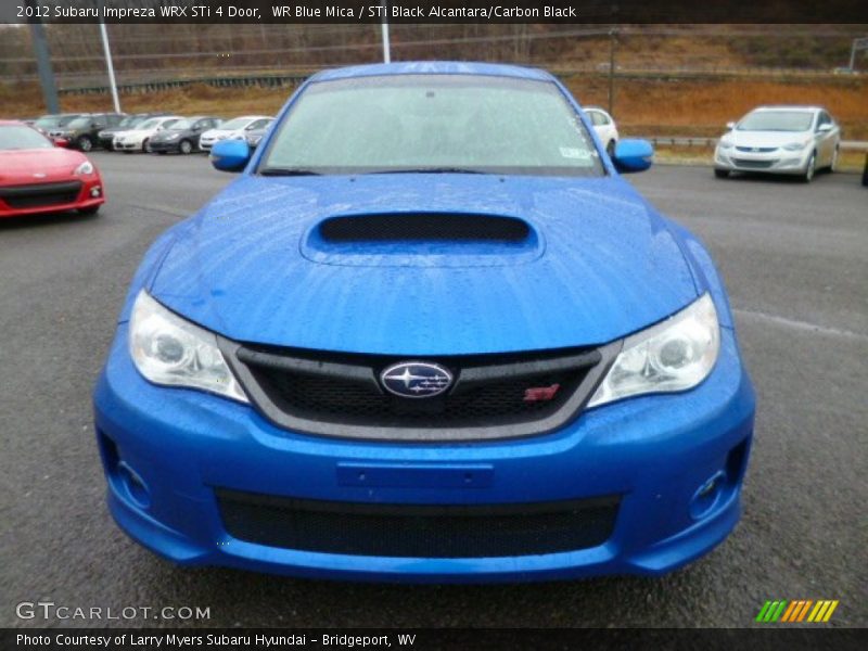 WR Blue Mica / STi Black Alcantara/Carbon Black 2012 Subaru Impreza WRX STi 4 Door