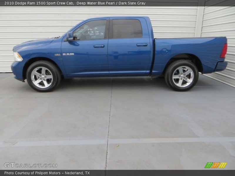  2010 Ram 1500 Sport Crew Cab Deep Water Blue Pearl