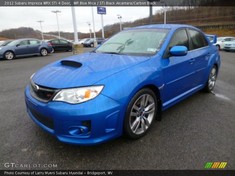 WR Blue Mica / STi Black Alcantara/Carbon Black 2012 Subaru Impreza WRX STi 4 Door