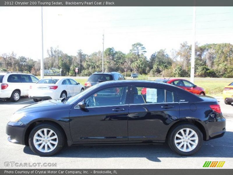 Blackberry Pearl Coat / Black 2012 Chrysler 200 Touring Sedan