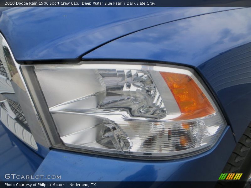 Deep Water Blue Pearl / Dark Slate Gray 2010 Dodge Ram 1500 Sport Crew Cab