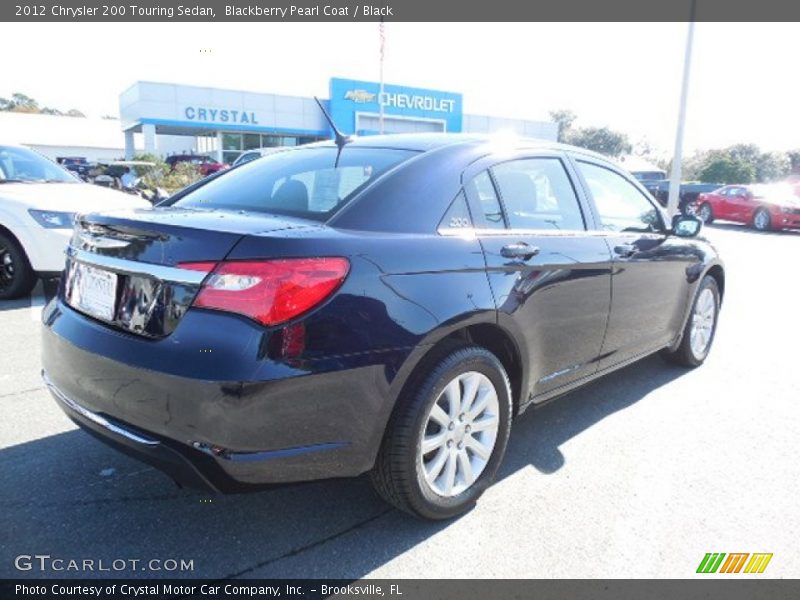 Blackberry Pearl Coat / Black 2012 Chrysler 200 Touring Sedan