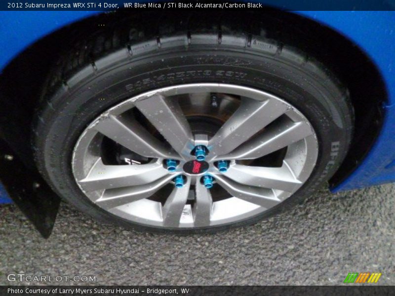 WR Blue Mica / STi Black Alcantara/Carbon Black 2012 Subaru Impreza WRX STi 4 Door