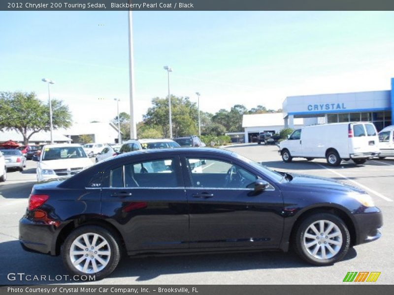 Blackberry Pearl Coat / Black 2012 Chrysler 200 Touring Sedan