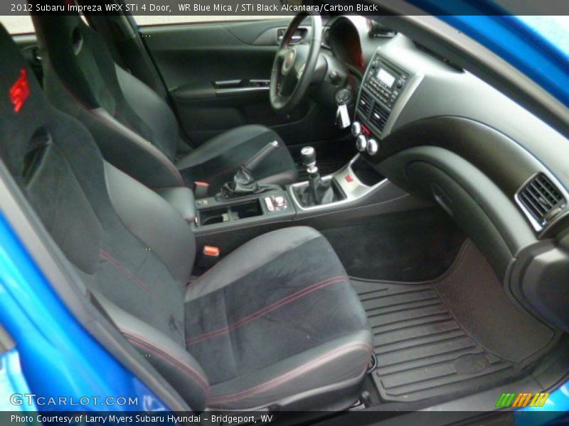 WR Blue Mica / STi Black Alcantara/Carbon Black 2012 Subaru Impreza WRX STi 4 Door