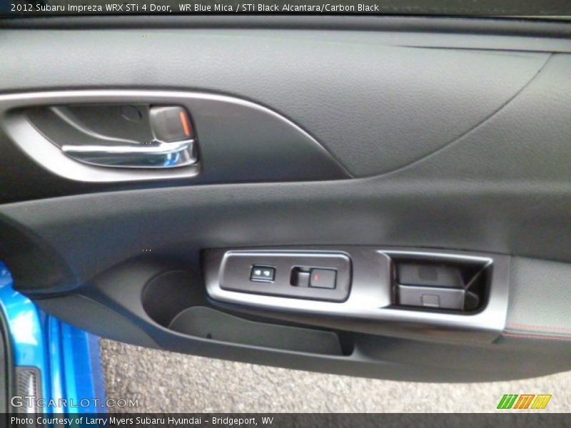 WR Blue Mica / STi Black Alcantara/Carbon Black 2012 Subaru Impreza WRX STi 4 Door