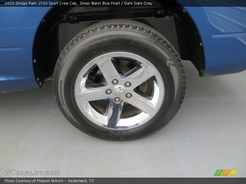 Deep Water Blue Pearl / Dark Slate Gray 2010 Dodge Ram 1500 Sport Crew Cab