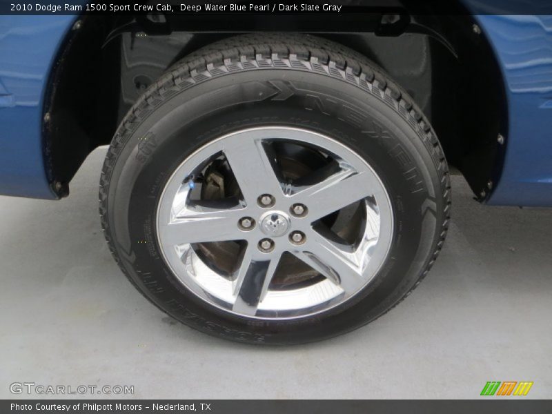 Deep Water Blue Pearl / Dark Slate Gray 2010 Dodge Ram 1500 Sport Crew Cab