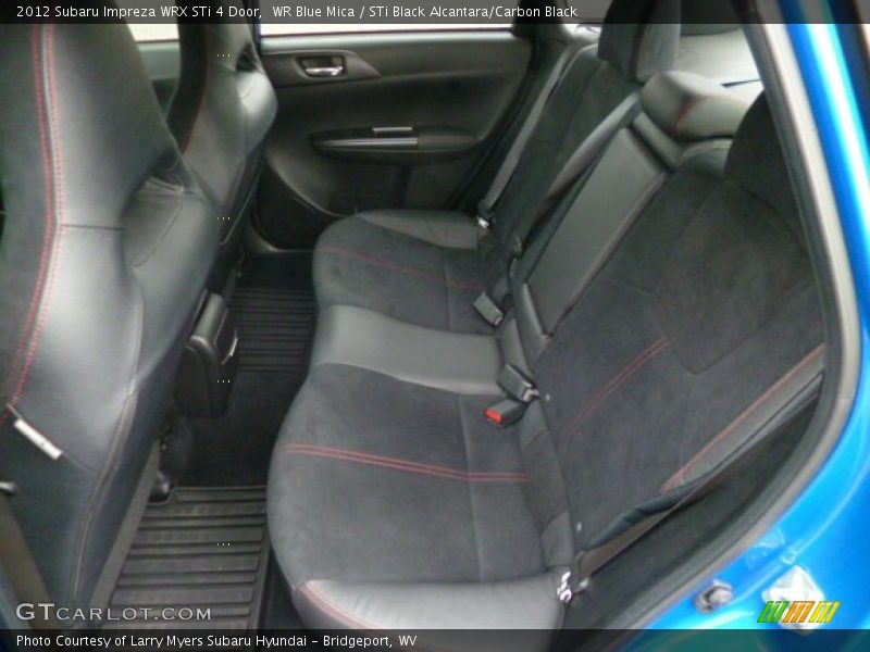 WR Blue Mica / STi Black Alcantara/Carbon Black 2012 Subaru Impreza WRX STi 4 Door