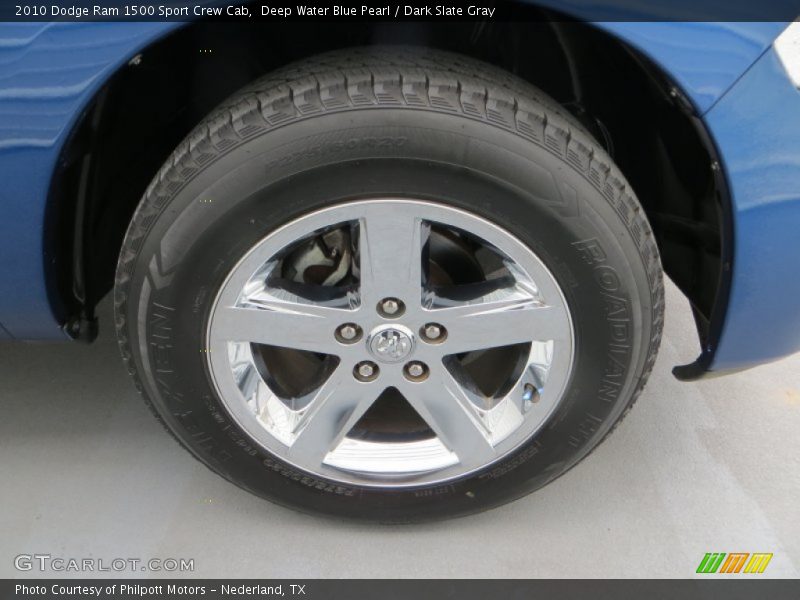 Deep Water Blue Pearl / Dark Slate Gray 2010 Dodge Ram 1500 Sport Crew Cab