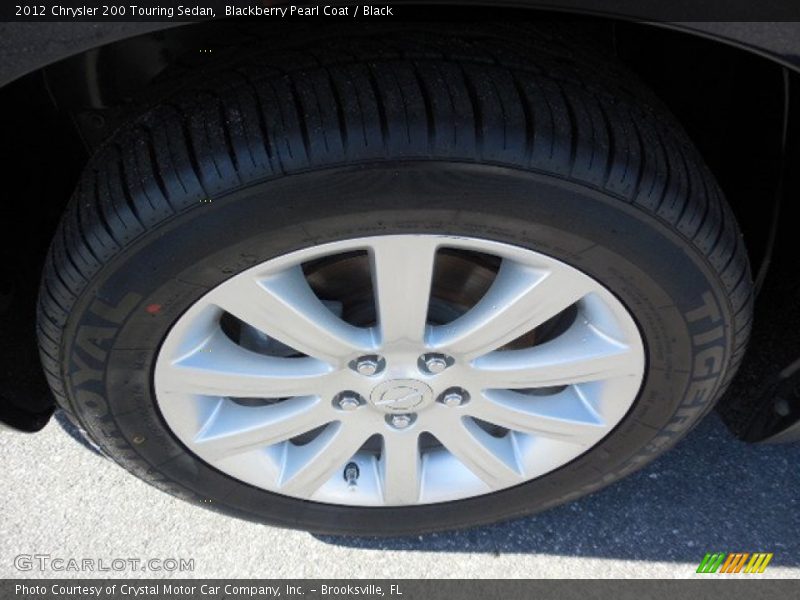 Blackberry Pearl Coat / Black 2012 Chrysler 200 Touring Sedan