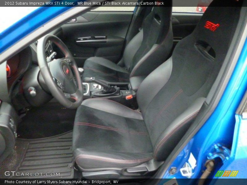 WR Blue Mica / STi Black Alcantara/Carbon Black 2012 Subaru Impreza WRX STi 4 Door