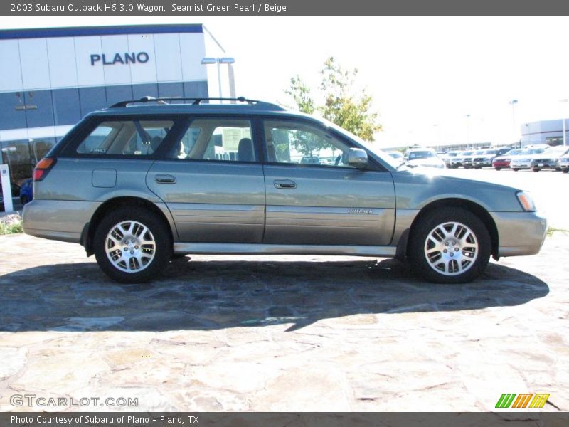 Seamist Green Pearl / Beige 2003 Subaru Outback H6 3.0 Wagon