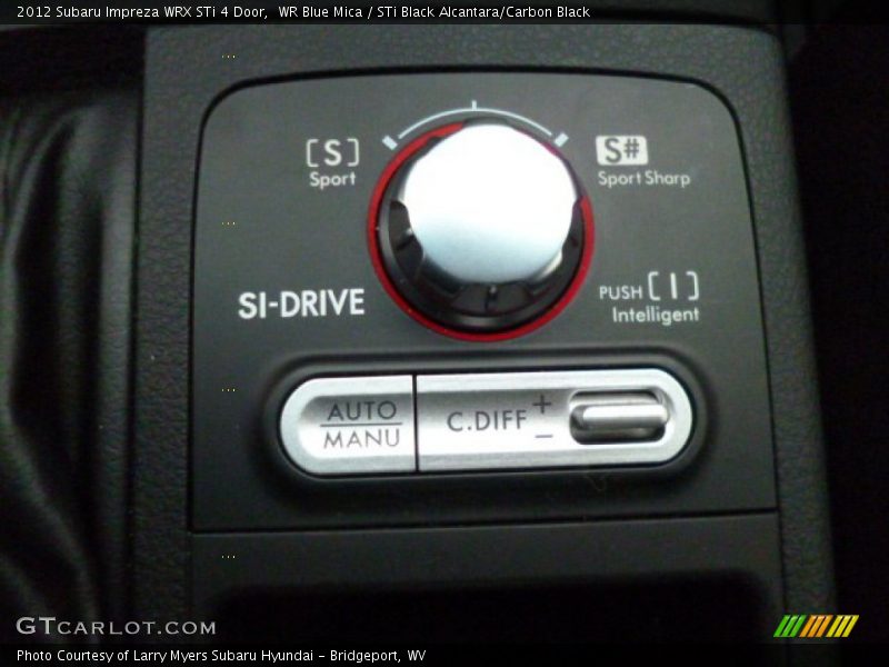 WR Blue Mica / STi Black Alcantara/Carbon Black 2012 Subaru Impreza WRX STi 4 Door