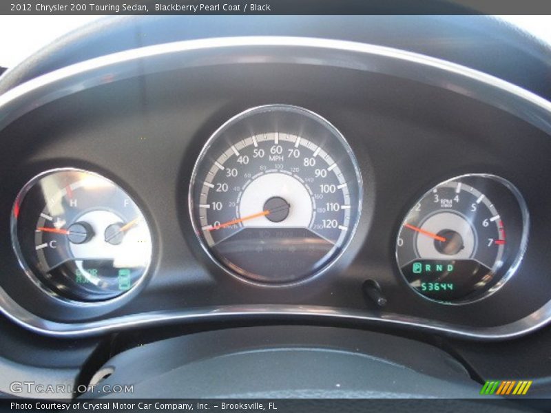 Blackberry Pearl Coat / Black 2012 Chrysler 200 Touring Sedan