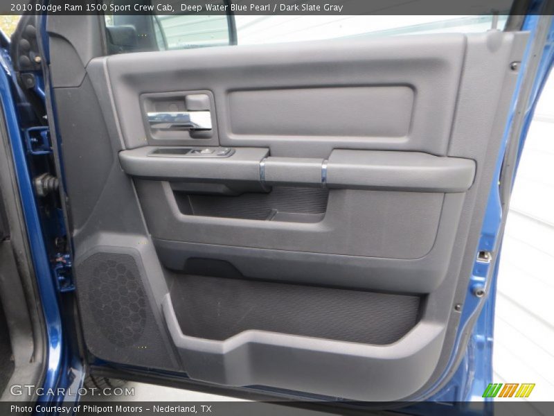 Deep Water Blue Pearl / Dark Slate Gray 2010 Dodge Ram 1500 Sport Crew Cab