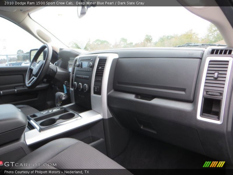 Deep Water Blue Pearl / Dark Slate Gray 2010 Dodge Ram 1500 Sport Crew Cab
