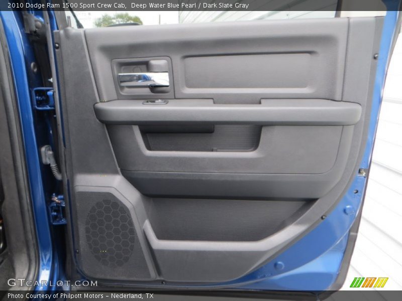 Deep Water Blue Pearl / Dark Slate Gray 2010 Dodge Ram 1500 Sport Crew Cab