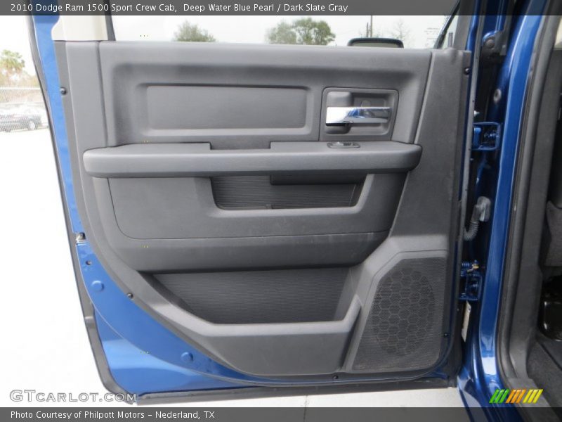 Deep Water Blue Pearl / Dark Slate Gray 2010 Dodge Ram 1500 Sport Crew Cab