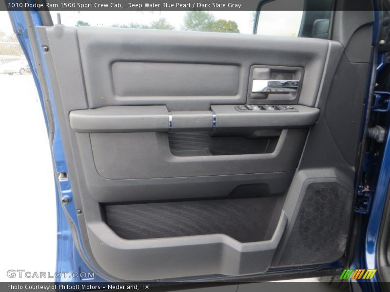 Deep Water Blue Pearl / Dark Slate Gray 2010 Dodge Ram 1500 Sport Crew Cab