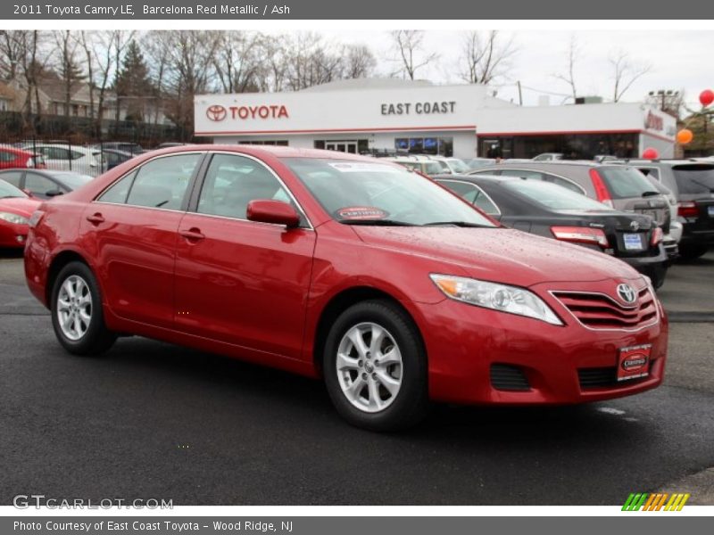 Barcelona Red Metallic / Ash 2011 Toyota Camry LE