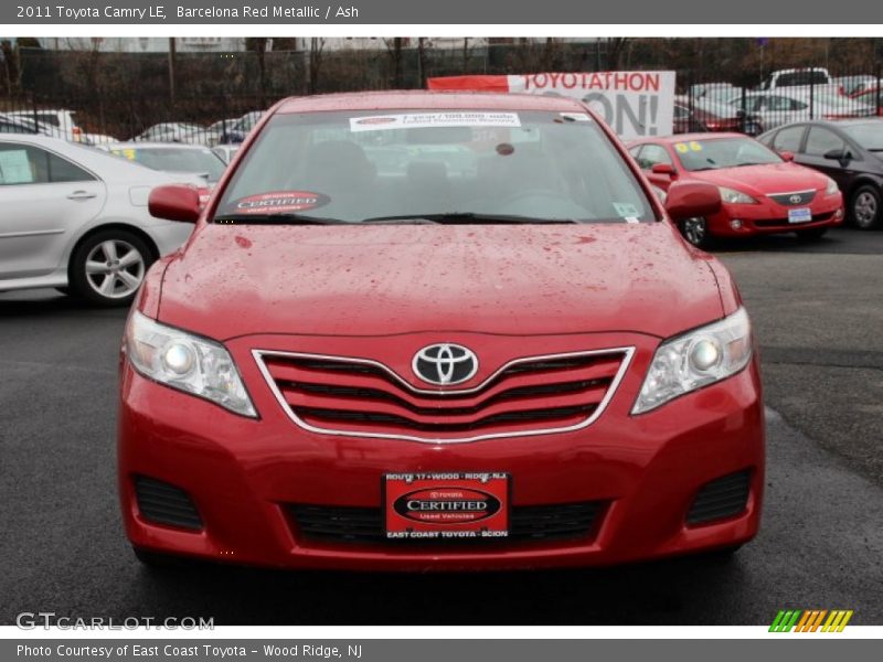 Barcelona Red Metallic / Ash 2011 Toyota Camry LE