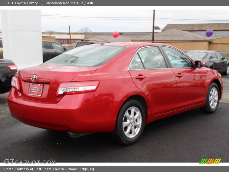 Barcelona Red Metallic / Ash 2011 Toyota Camry LE