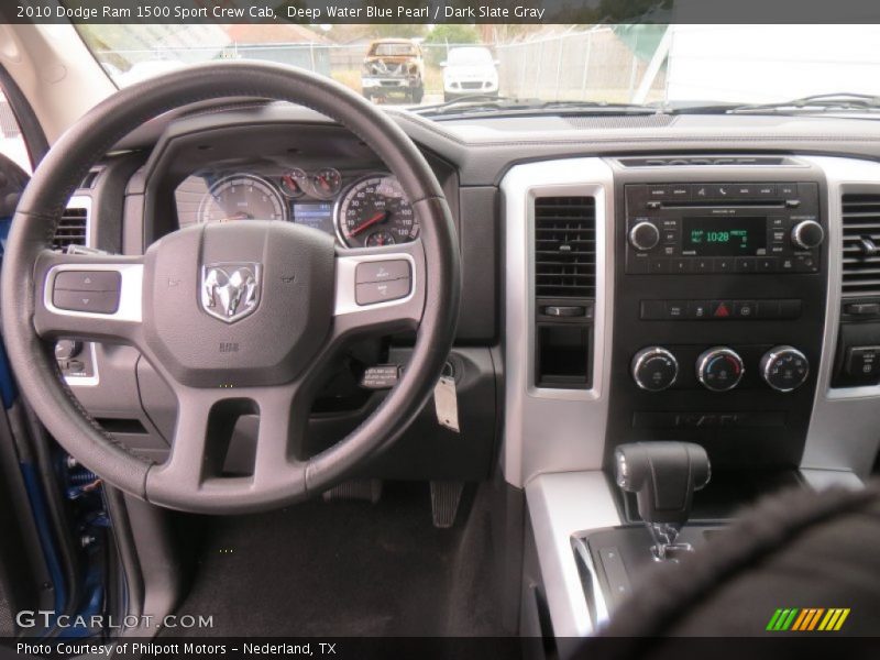 Deep Water Blue Pearl / Dark Slate Gray 2010 Dodge Ram 1500 Sport Crew Cab