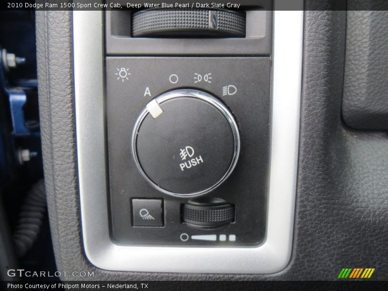 Deep Water Blue Pearl / Dark Slate Gray 2010 Dodge Ram 1500 Sport Crew Cab