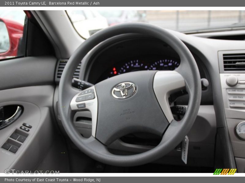 Barcelona Red Metallic / Ash 2011 Toyota Camry LE