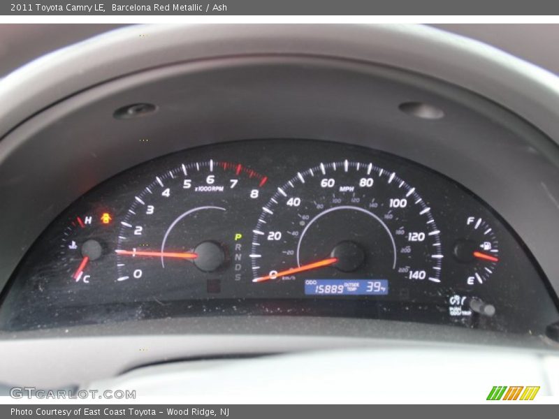 Barcelona Red Metallic / Ash 2011 Toyota Camry LE